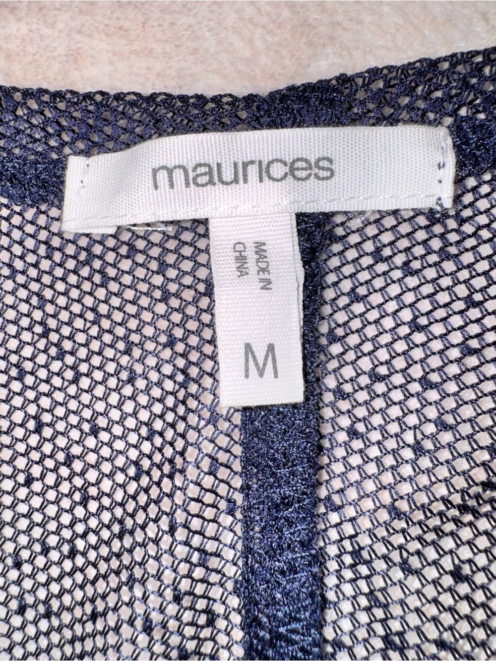 Maurices Navy Lace Floral Kimono Cardigan - Picture 10 of 15